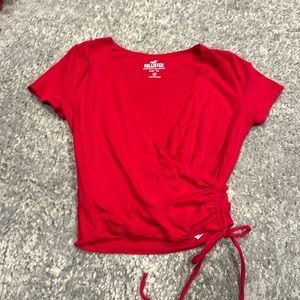 Red Hollister Crop Top